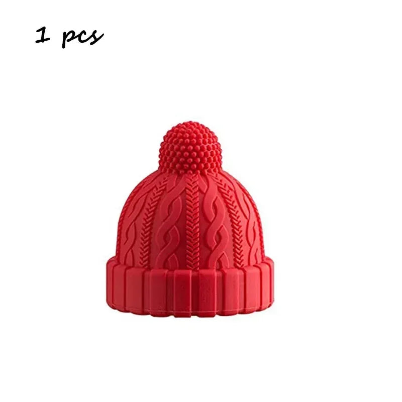 Creative Christmas Magic Hat Wine Stoppers Silicone Wine Stopper Reusable Decorative Seal Stopper Cap for Wine Beverage