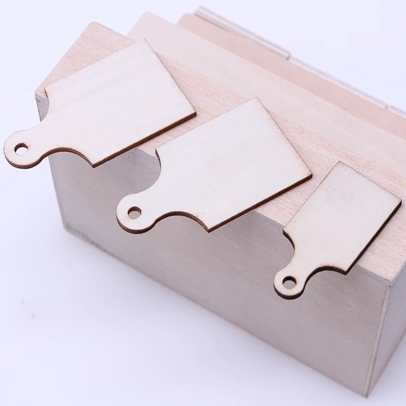 Dollhouse Miniatures Kitchen Wooden Cutting Board Mini Bread  Small Chopping Board Home Cooking Vegetables Kitchen Accessory Toy