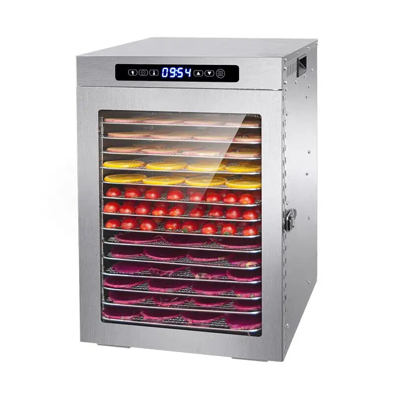 14 Trays Food Dehydrator Fruit dryer Stainless Steel Machine  1200W Household Vegetables Fruit Dryer with Digital Timer for Home