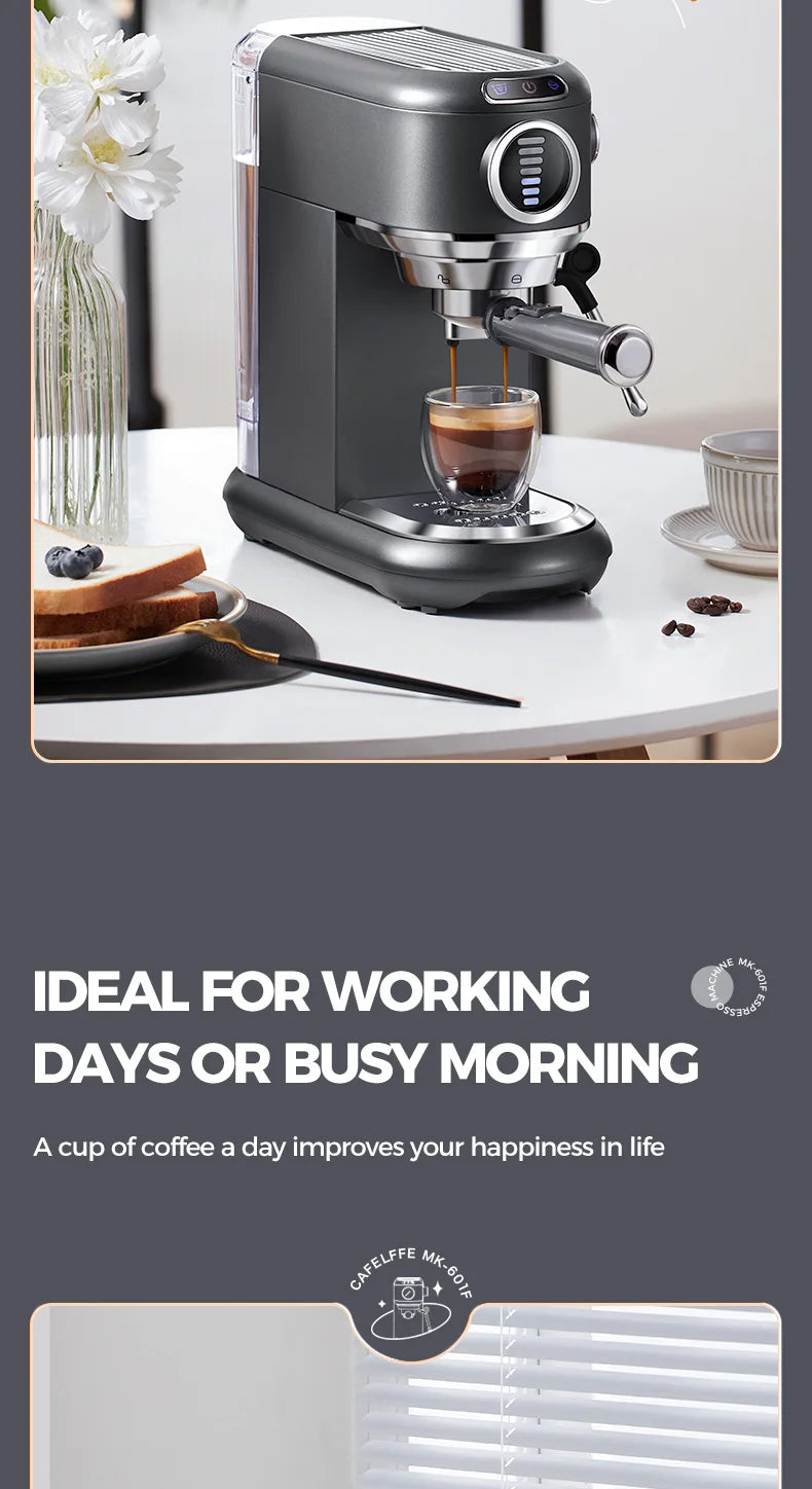 Cafelffe 4in1 Cappuccino Coffee Machine Dolce gusto Nes Capsule Espresso Maker ESE Pod Ground Gift for Lover,Dad,Mom Cafetera