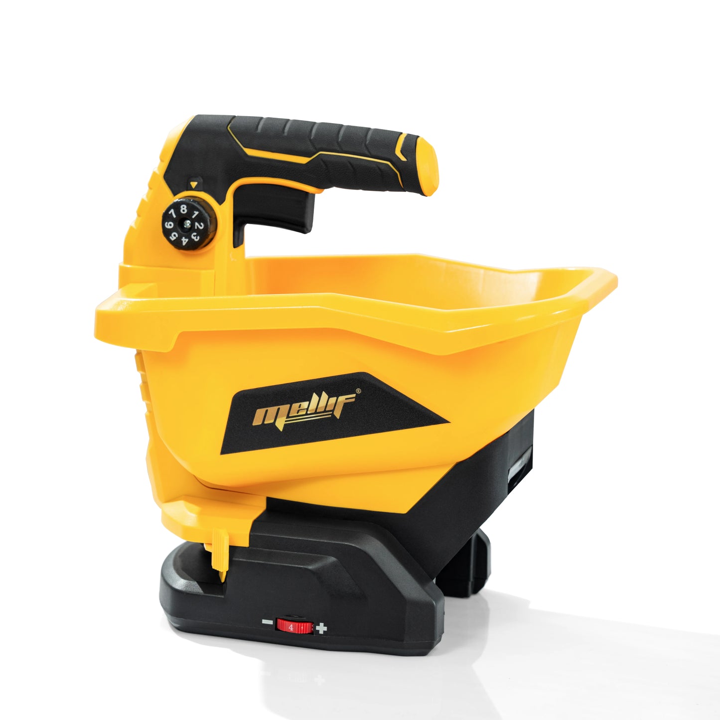 Cordless Handheld Spreader  Dewalt 18V/20V Compatible Battery powered electric spreader (battery not included). Perfect for grass seed, fertilizer, ice melt, or lawn care. Lightweight, cordless, easy one-hand operation.