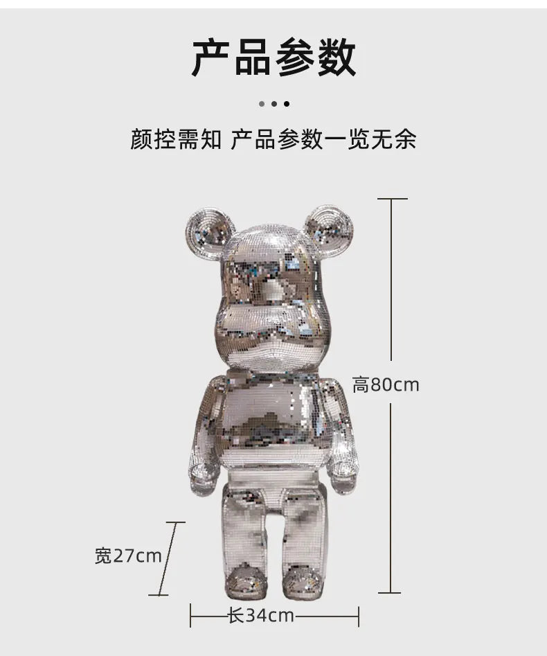 Violent Bear Standing Decoration - Big Piggy Bank for High-End Living Room, Sofa Side Decorative Item, Home Furnishing Ornament