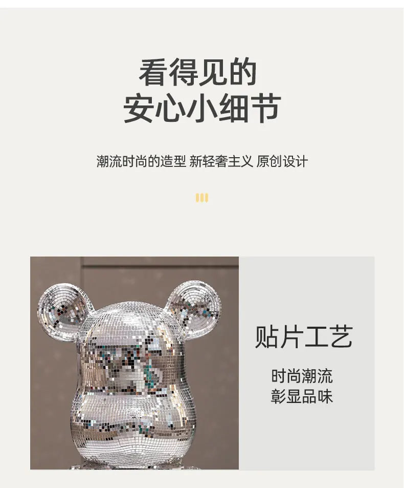 Violent Bear Standing Decoration - Big Piggy Bank for High-End Living Room, Sofa Side Decorative Item, Home Furnishing Ornament