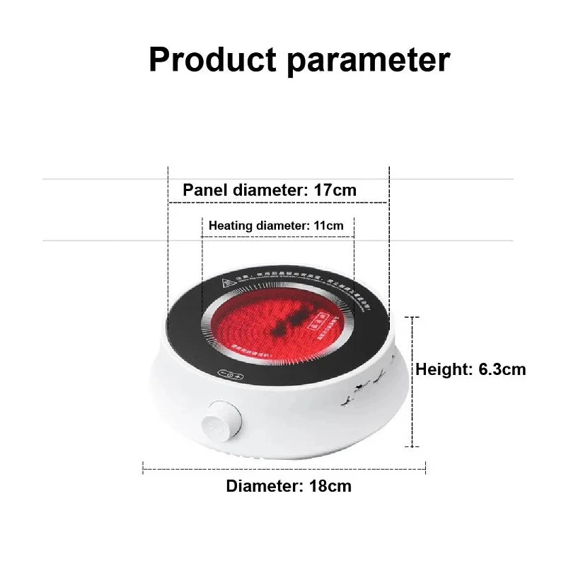 220V Mini Electric Stove Boiling Water Stove Household Tea Making Machine Multi-function Coffee Tea Heater Heating Stove 800W