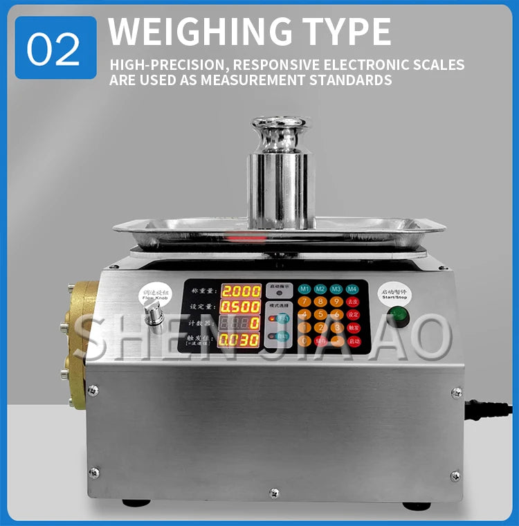 CSY-L15 Flow Weighing Type Fully Automatic Dispensing Filling Machine Honey Sesame Sauce Edible Oil Glue Viscous Liquid