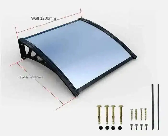 Fashionable Aluminum-plastic Panel Awnings for Outdoor Rainproof UV-proof Silent Awning Modern Simple Awnings for Door Head