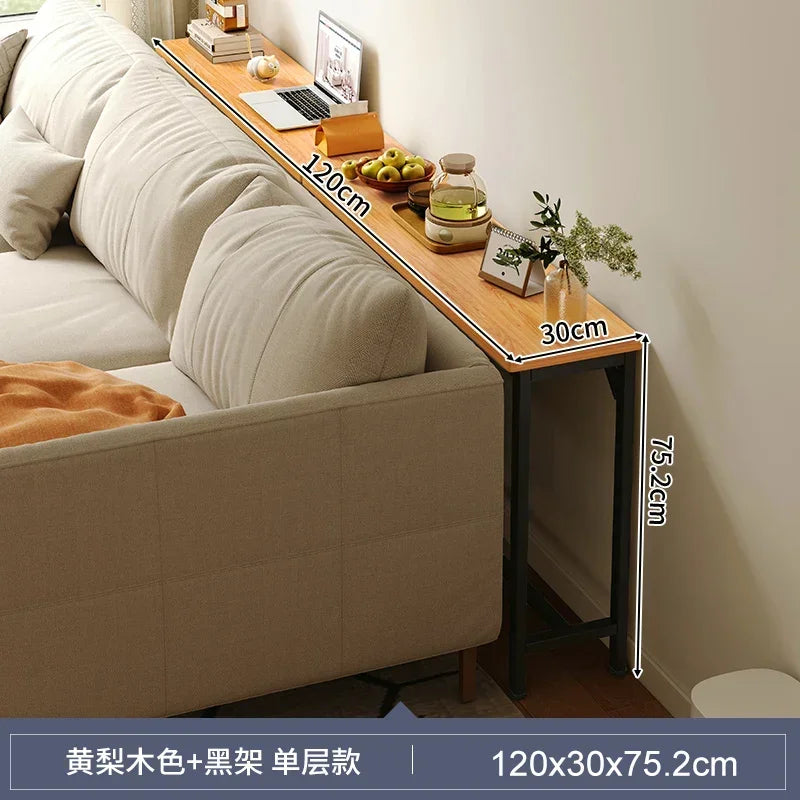 Rear Sofa Gap Table Narrow Side Table Multi-functional Living Room Long Partition Rack Bed Tail Storage Space-Saving Furniture