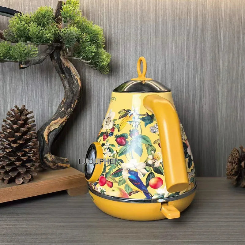 1.7L Retro Electric Kettle – 1850W
Stylish yellow design with built-in thermometer and auto shut-off. Made from 304 stainless steel for safe, fast boiling.
