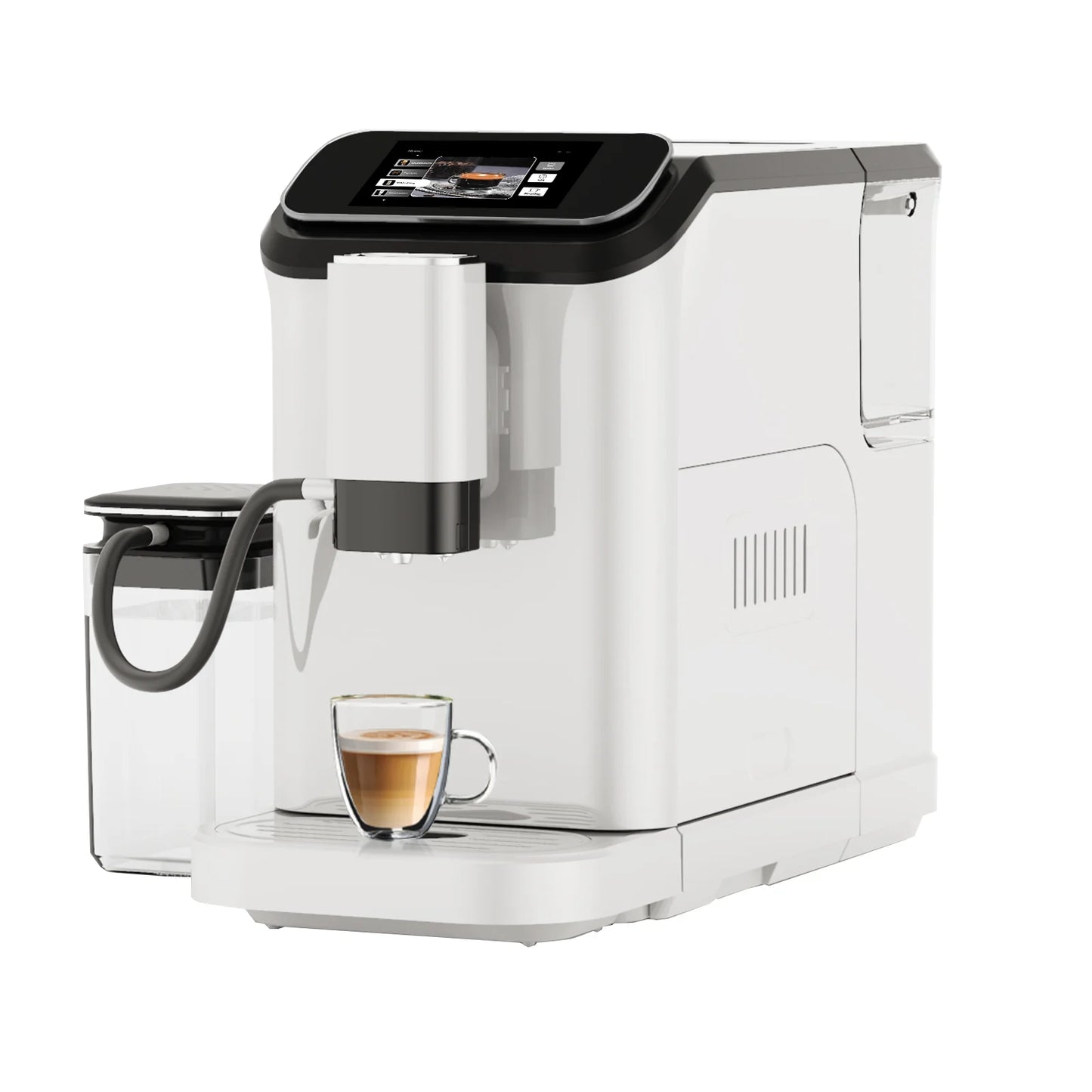 Mcilpoog WS-D5  Automatic Coffee Machine - Smart Wi-Fi , 12 Coffee Varieties, Touchscreen & Built-In Frother/1.5L Tank for Home