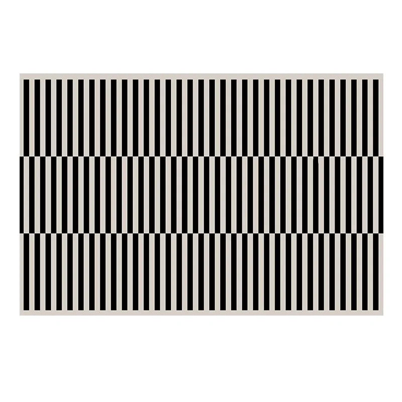 French Retro Rugs for Bedroom Checkerboard Living Room Decoration Carpet Ins Wind Plaid Bedside Floor Mat Large Area Plush Rug