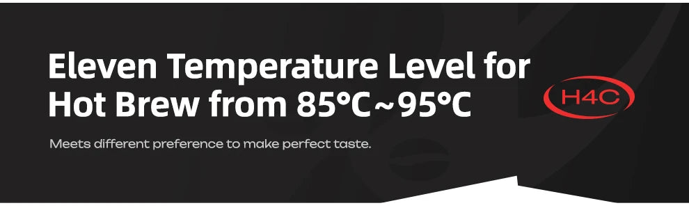 HiBREW H4C Portable Espresso Coffee Machine Wireless Heating Removable Battery Barista Ground Coffee Bottomless Extraction