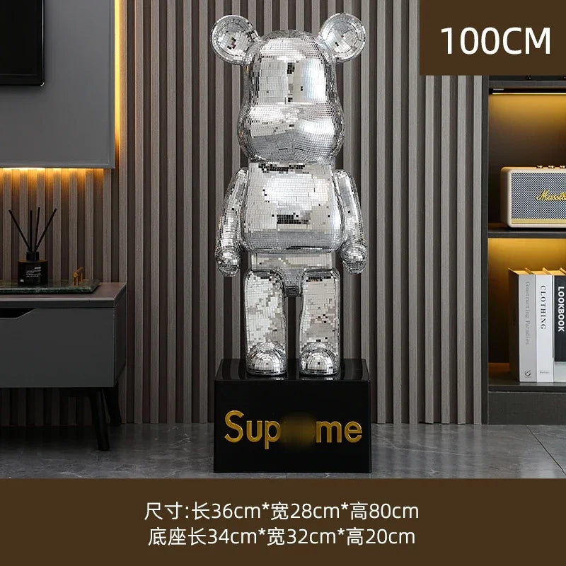 Violent Bear Standing Decoration - Big Piggy Bank for High-End Living Room, Sofa Side Decorative Item, Home Furnishing Ornament