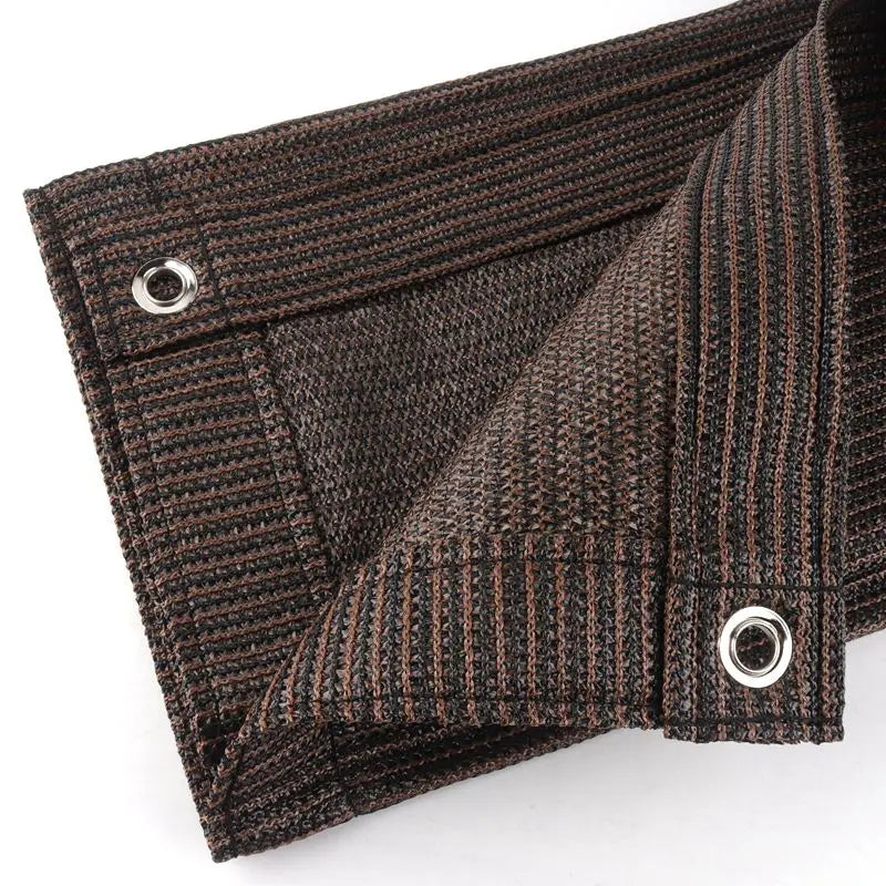 Beige Balcony Privacy HDPE Screen Fence Windscreen Cover Fabric Shade Netting UV Protection for Patio Backyard Porch Railing