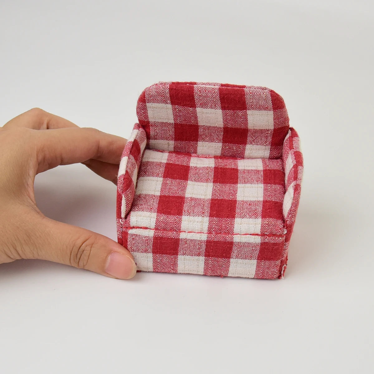 1：12Miniature Simulation Furniture Fabric Foldable  Sofa for minihouse