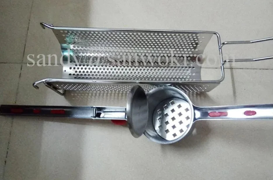 Manual press Fried Potato French Fries & Chips Cutter Dispenser Super Long French Fries Makers Machines long potato machine