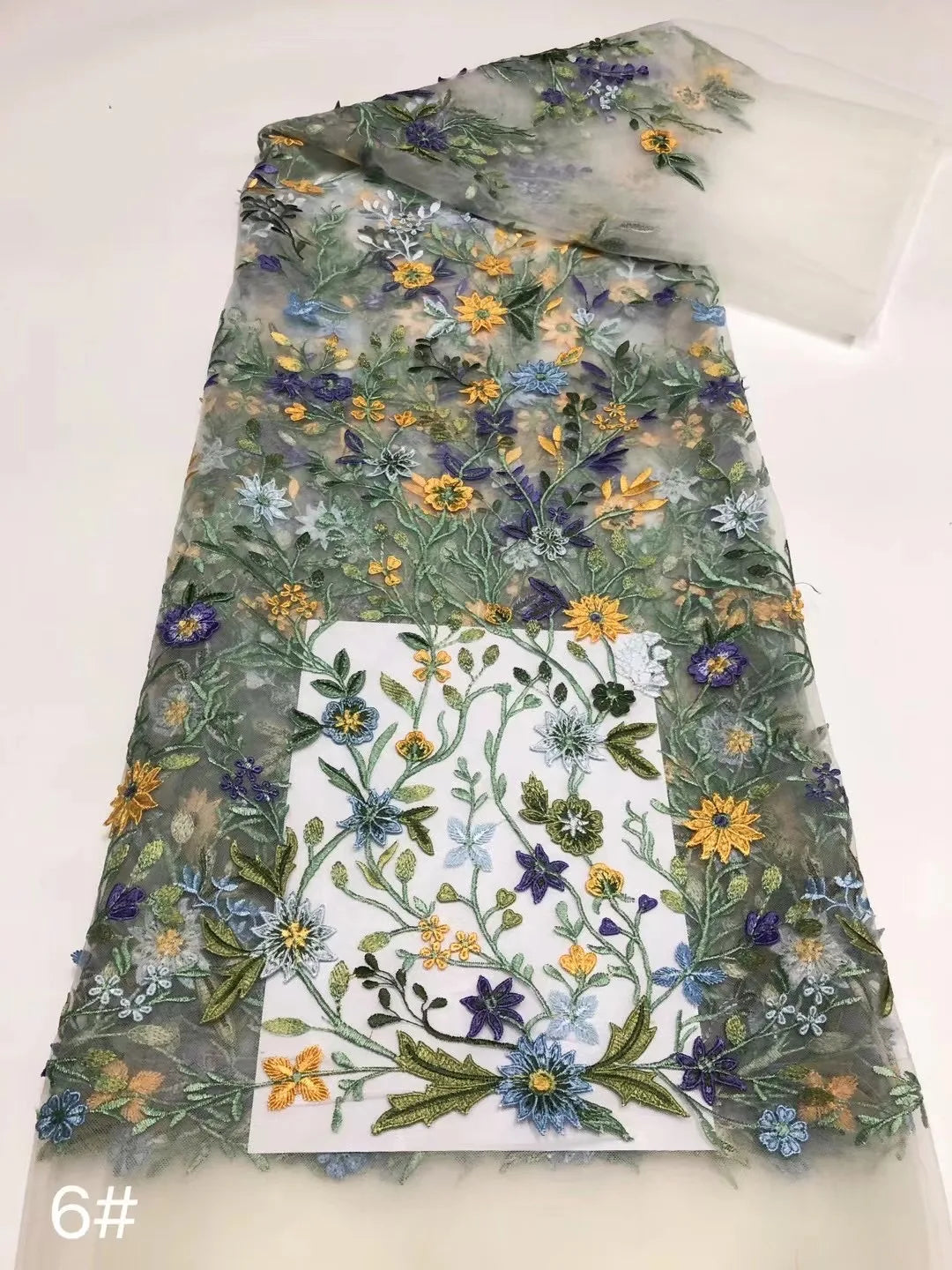 Quite Beautiful Africa Multi Color Fabric 3D Flower High Quality 2024 Embroidery Net Lace Rich Senegalese Wedding Party Dress