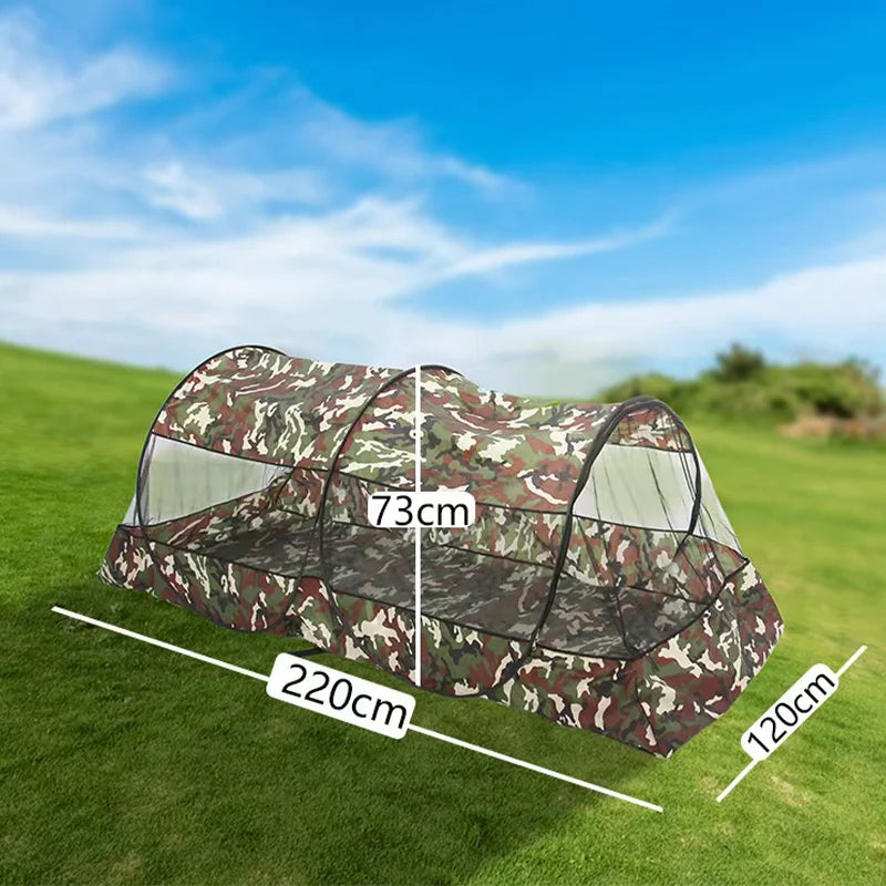 Folding Portable Mosquito Net for Trips Mesh Tent WithZipper Outdoor New Camping Mosquito Net Tent WithBottom For Single Bed