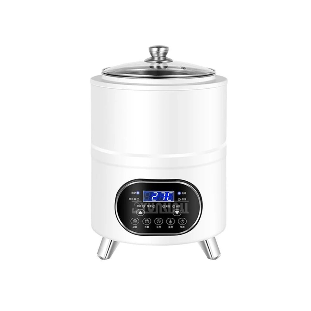 Stainless Steel Yogurt Maker – Large Capacity Features timing and constant temperature control for perfect fermentation. Easy to use and ideal for homemade yogurt.