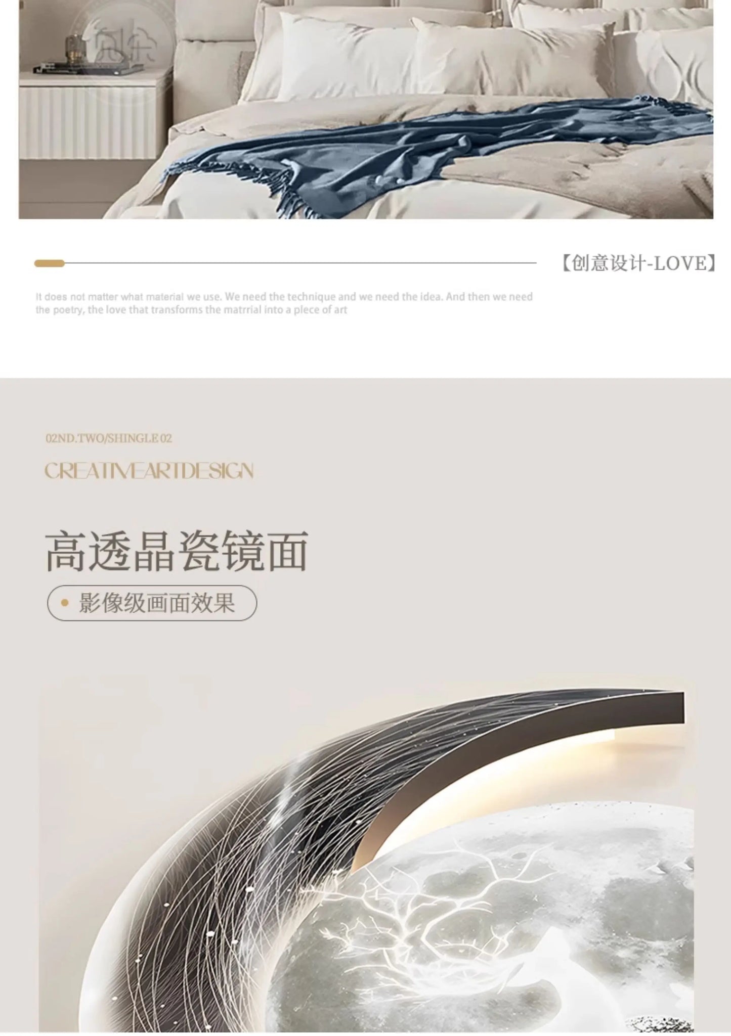 Adhesive Moon Wall Clock with LED Light No Drill Silent Modern Night Light for Living Room Dorm Kitchen Decoration