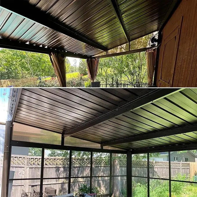 Galvanized Steel Roof Panels, L60.63"×W16.77" Heavy Duty Roofing Panel, Roof Protector for Garages, Sheds, (25PCS, 176.5 ft²)