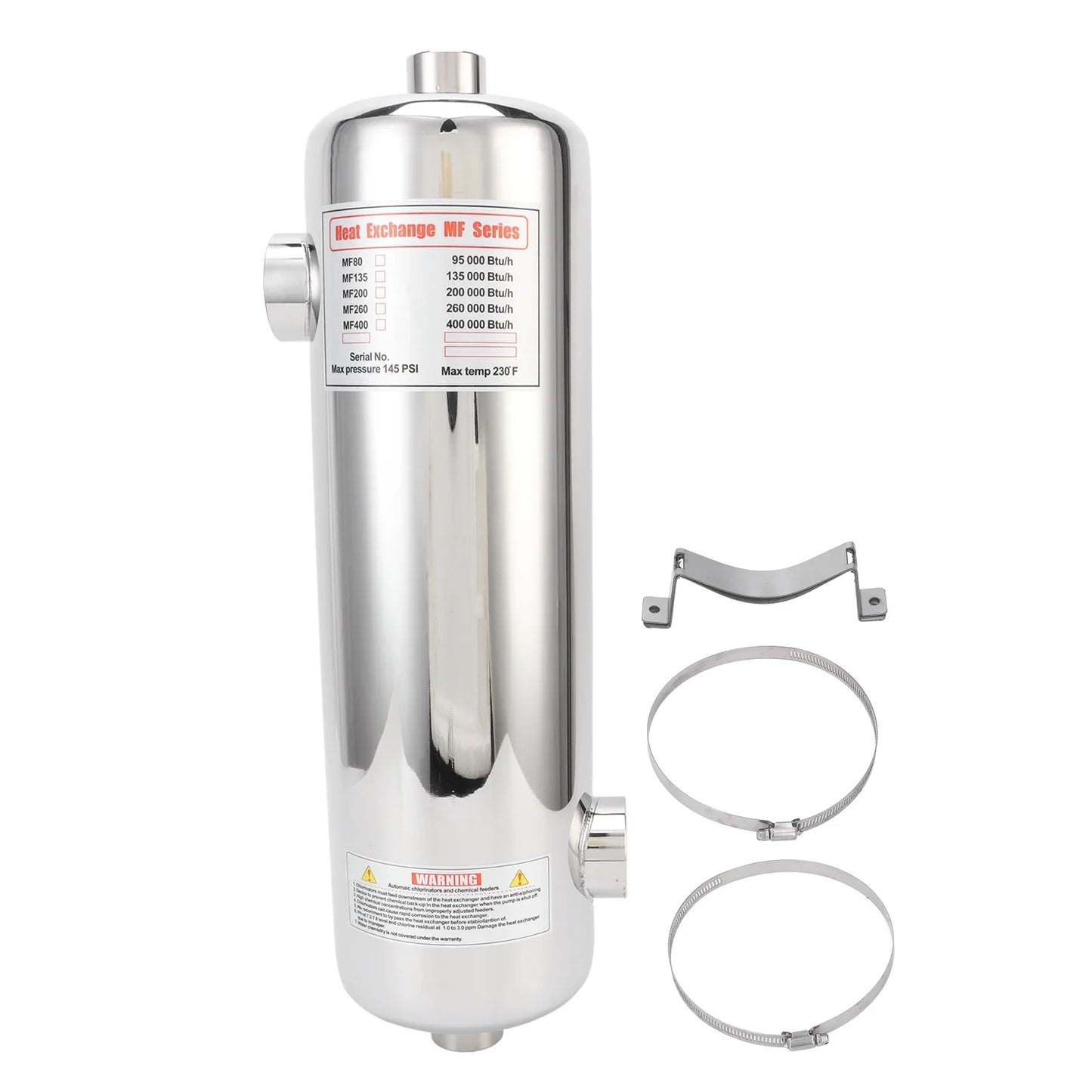 60KW Swimming Pool Heat Exchanger SPA Thermostat Heater Pool Circulating Heating Equipment Pool Heat Exchange Equipment
