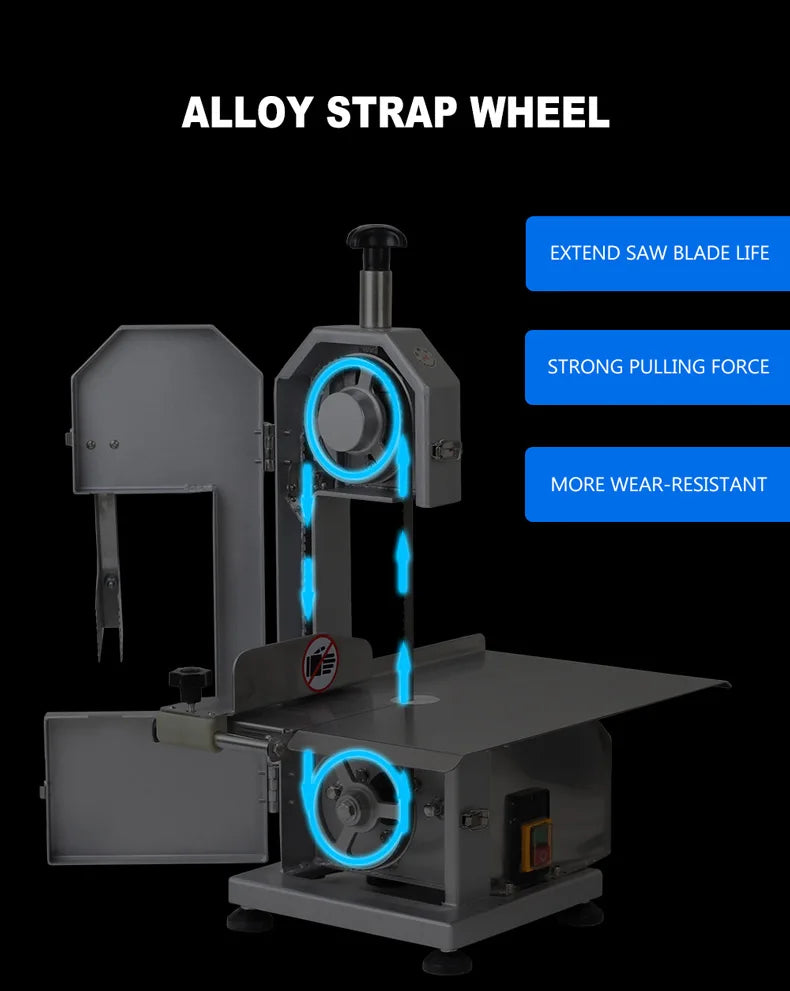 Desktop Electric Bone Saw Cutter Saw Food Processor  Cutting Machine Commercial Bone Cutter Keukenmachine