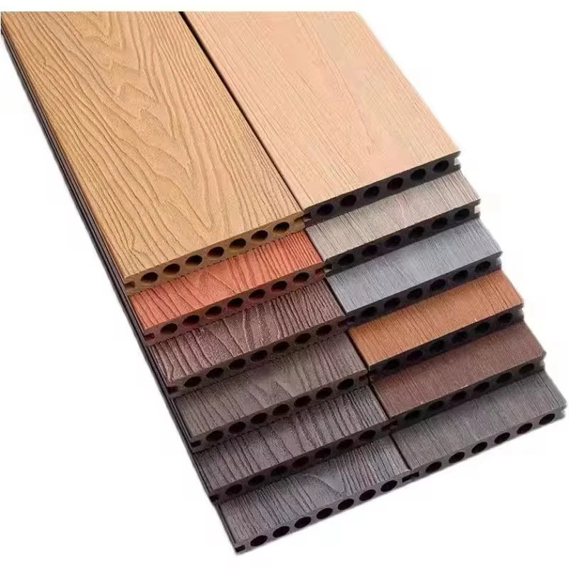 Resort-Style WPC Composite Wood Decking – Slip-Resistant Durable and stylish decking solution for outdoor spaces, combining wood aesthetics with the low-maintenance benefits of composite materials.