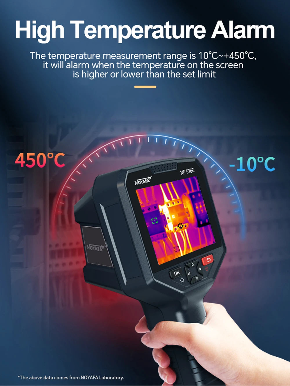 Noyafa NF-526E Professional Thermal Imager 256x192 Infrared Thermal Camera High Sensitive Infrared Thermal Imager for Repair