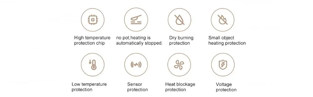 Xiaomi Mijia Induction Cooktop N1,6 Gear Fire Adjustment,8 Safety Protection,Kitchen Electric Induction Cookers,2100W Power,220V
