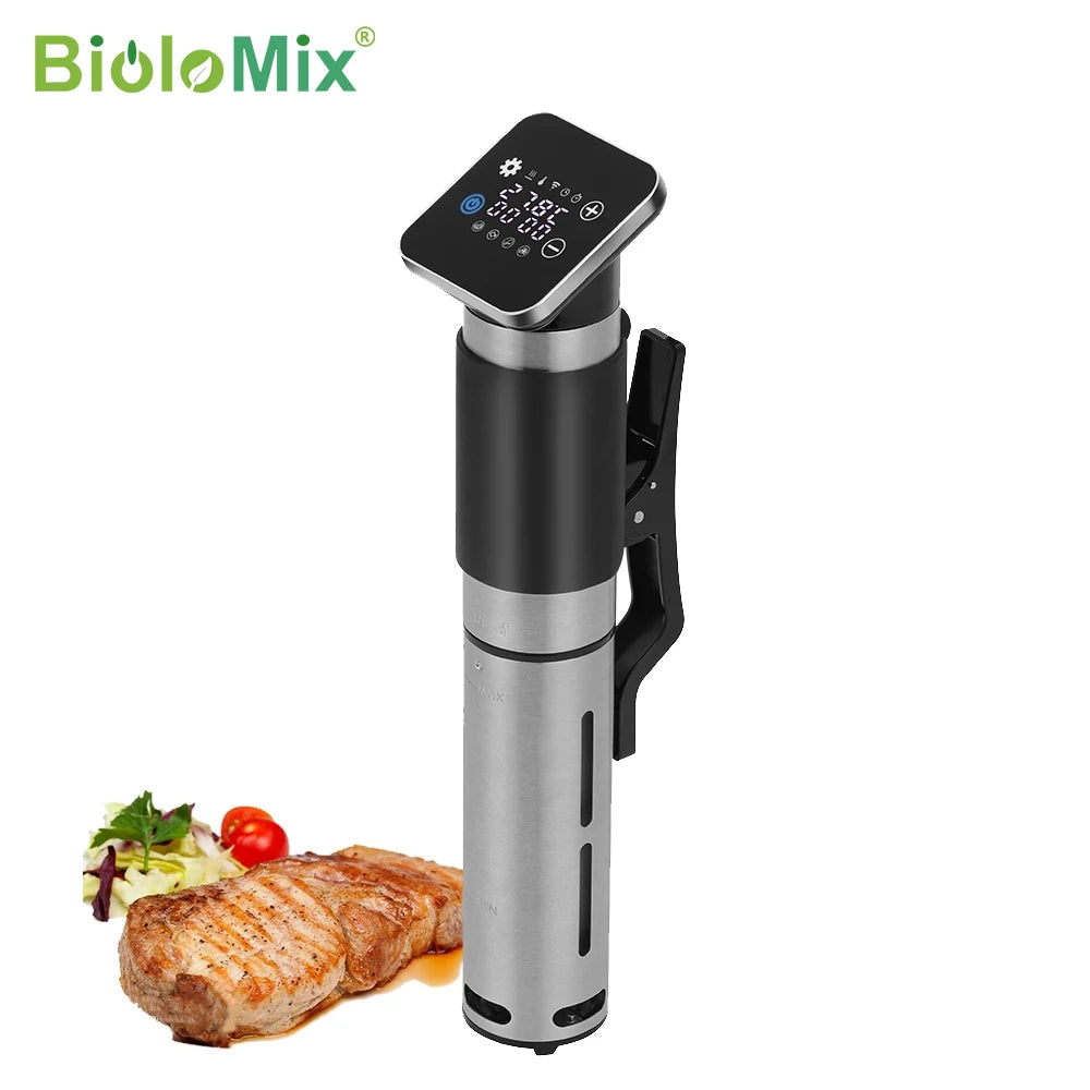 BioloMix 5th Generation Smart Sous Vide Machine WiFi Enabled Stainless Steel IPX7 Waterproof with APP Control Thermal Circulator