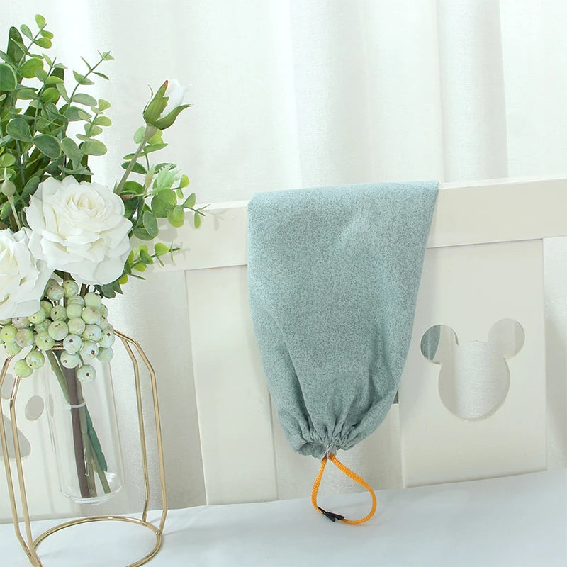 Cylindrical Bolster Pillowcase Double Drawstring Design Bed Sofa Neck Back Waist Support Body Cushion Cover Candy Pillow Cover