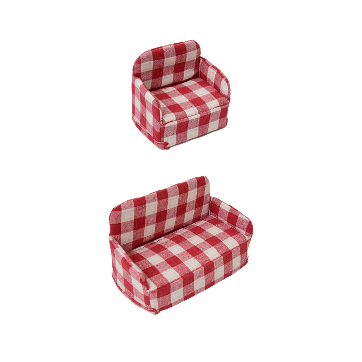 1：12Miniature Simulation Furniture Fabric Foldable  Sofa for minihouse