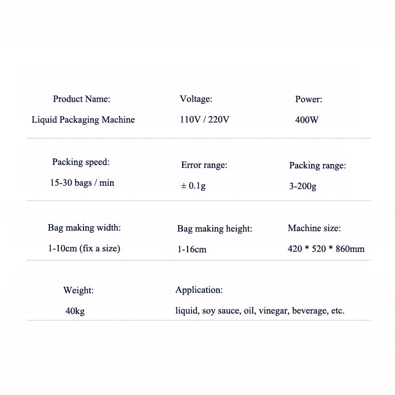 Fully Automatic Vertical Liquid Milk And Water Packaging Machine Coke Quantitative Filling Machine