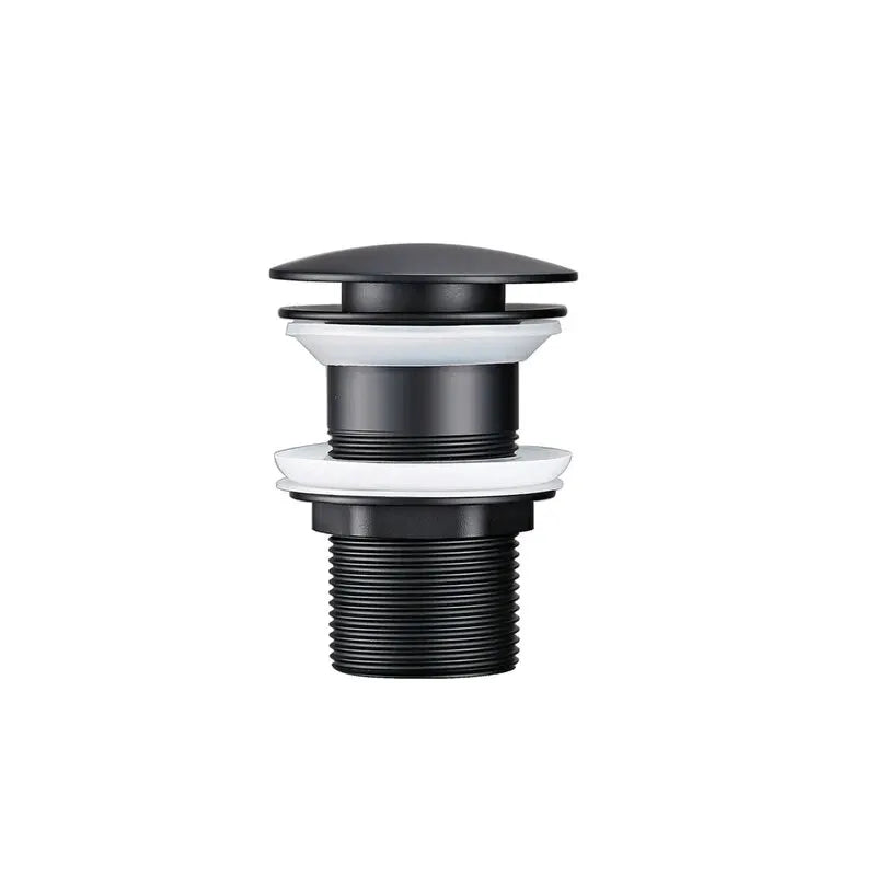 Basin Sink Drain Waste Pop Up Drain Stopper Push Button Bathroom Faucet Accessories