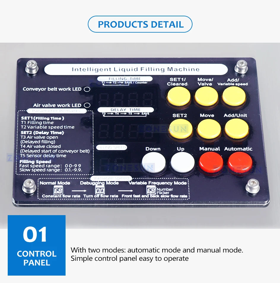 ZONESUN Automatic Perfume Oil Filter Beverage Water Bottle High Precision Heat Resistance Liquid Filling Machine ZS-DPYT1500