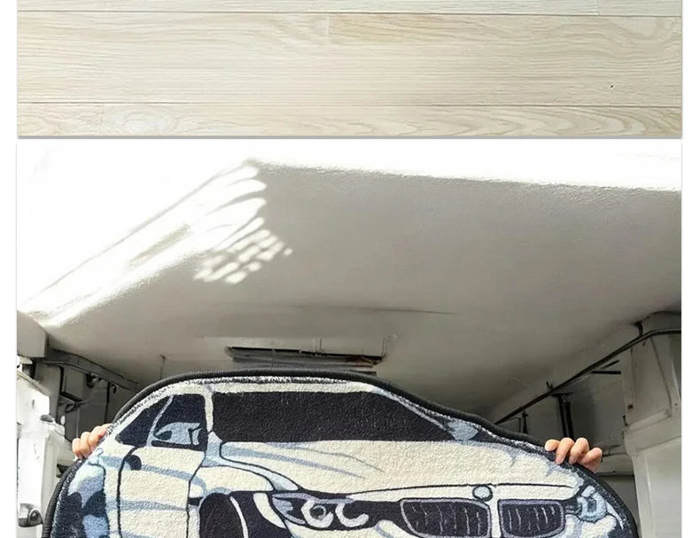 Bedroom Carpet Boys Room Decoration Rug Car Shape Floor Mat Car Lover Gifts for Boy Home Decor Bedside Mats Soft Fluff Shaggy