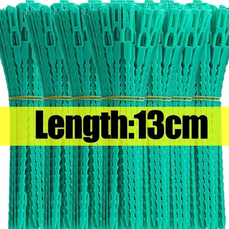 Reusable Plant Cable Ties Garden Adjustable Self-locking Tie Plant Vine Supports Cable Ties Stem Tomato Fastener Wrap Rings Clip