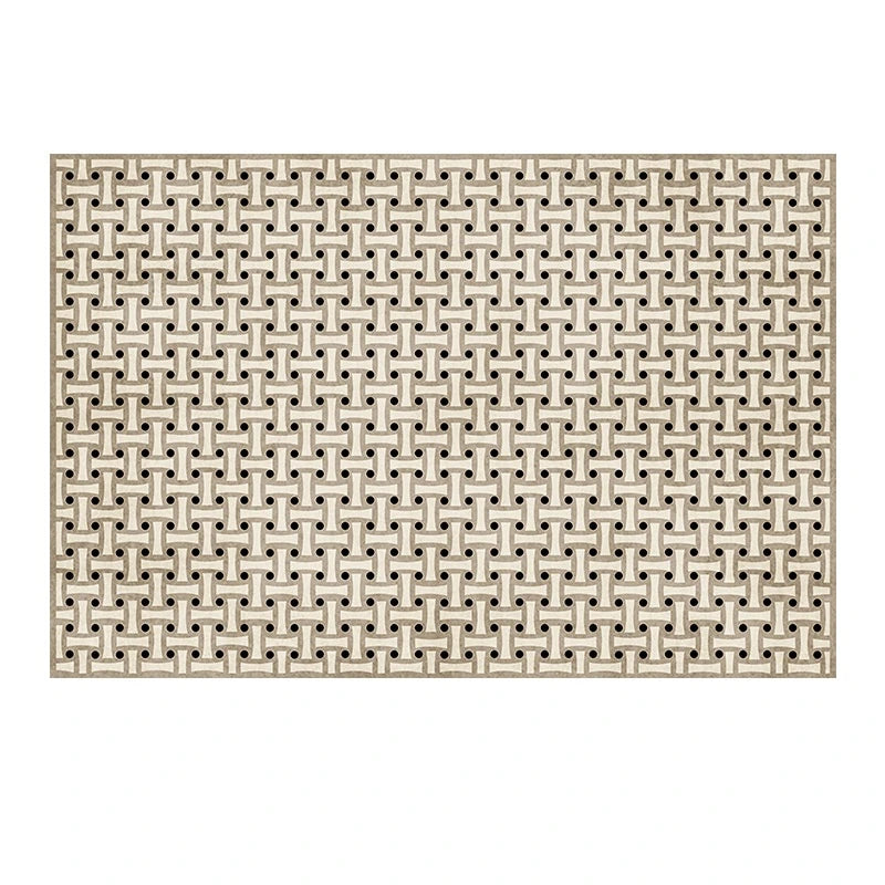 French Retro Rugs for Bedroom Checkerboard Living Room Decoration Carpet Ins Wind Plaid Bedside Floor Mat Large Area Plush Rug