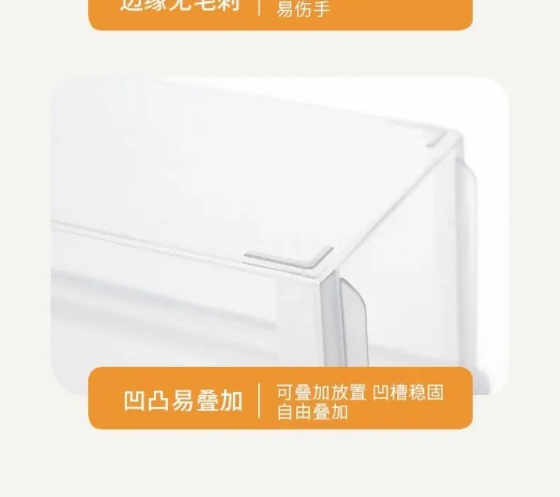Noodle Storage Box Rectangular Plastic Refrigerator Food Preservation Box Kitchen with Lid Multi-grain Noodles Sealed Box