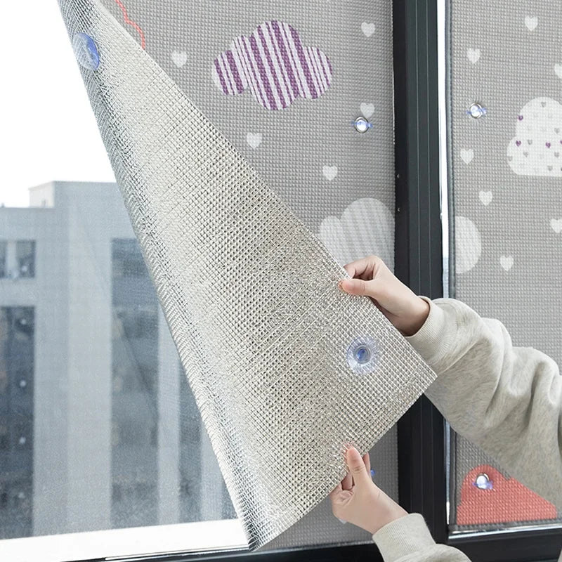 Home Windows Sunshades Anti-UV Aluminum Foil Shading Screen Sunshine Room Shading Board Keep Warm Film Balcony Privacy Pad
