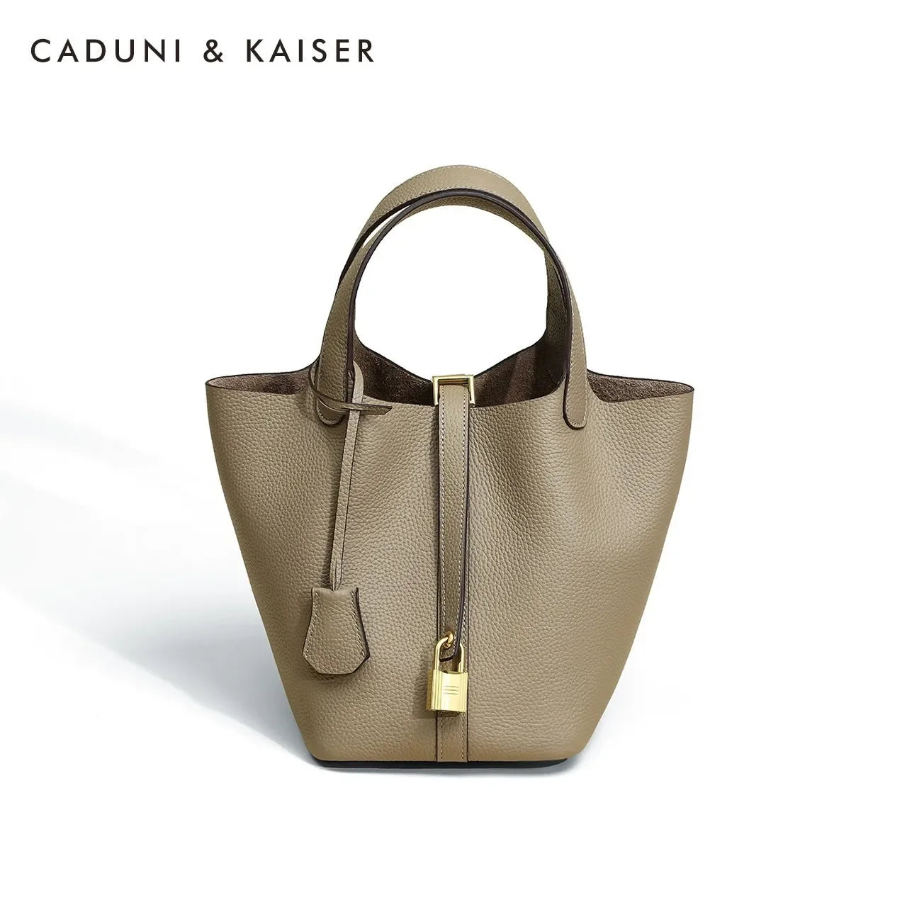 Women’s Leather Bucket Handbag A soft, stylish summer essential featuring a modern basket design with a convenient mobile phone pocket.