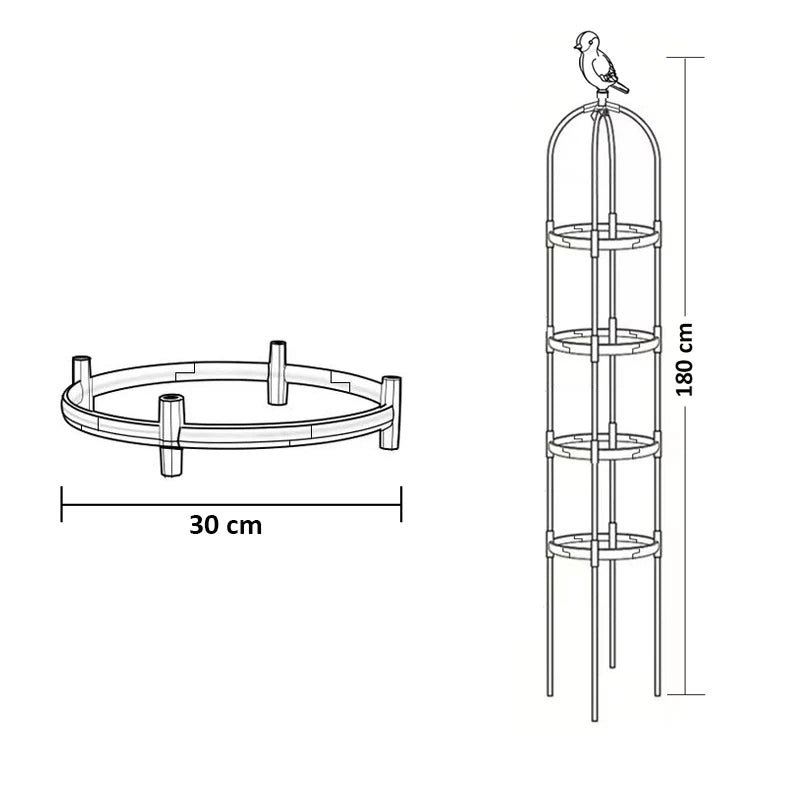 Climbing Plant Trellis Garden Tomato Support Cages For Flowers Plants Support Frame Trellis Climbing DIY Flower Vines Pot Stand