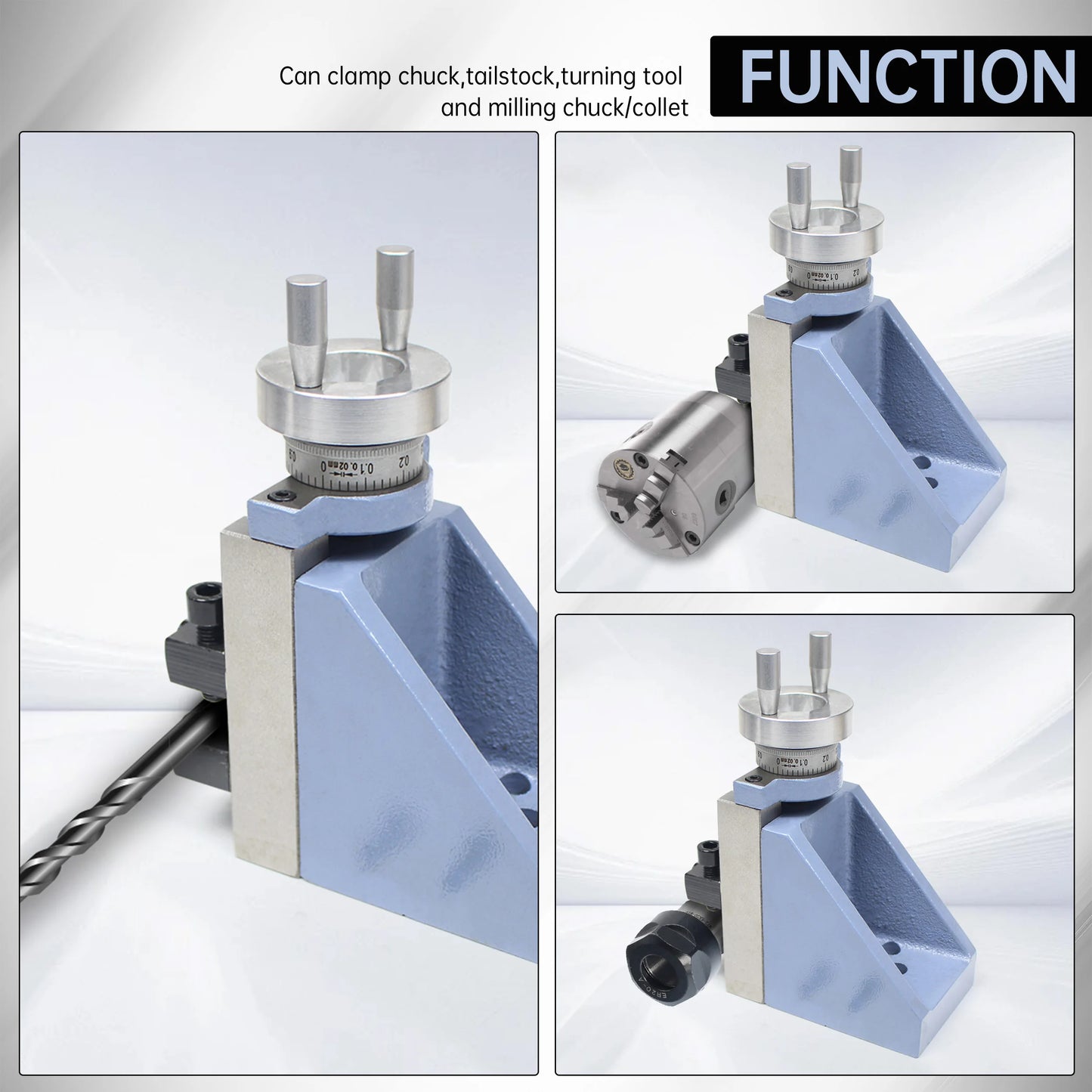 Vertical Knife Holder Vertical Slider Tool Holder For WM210V Milling Attachment Mini Lathe Accessories Part