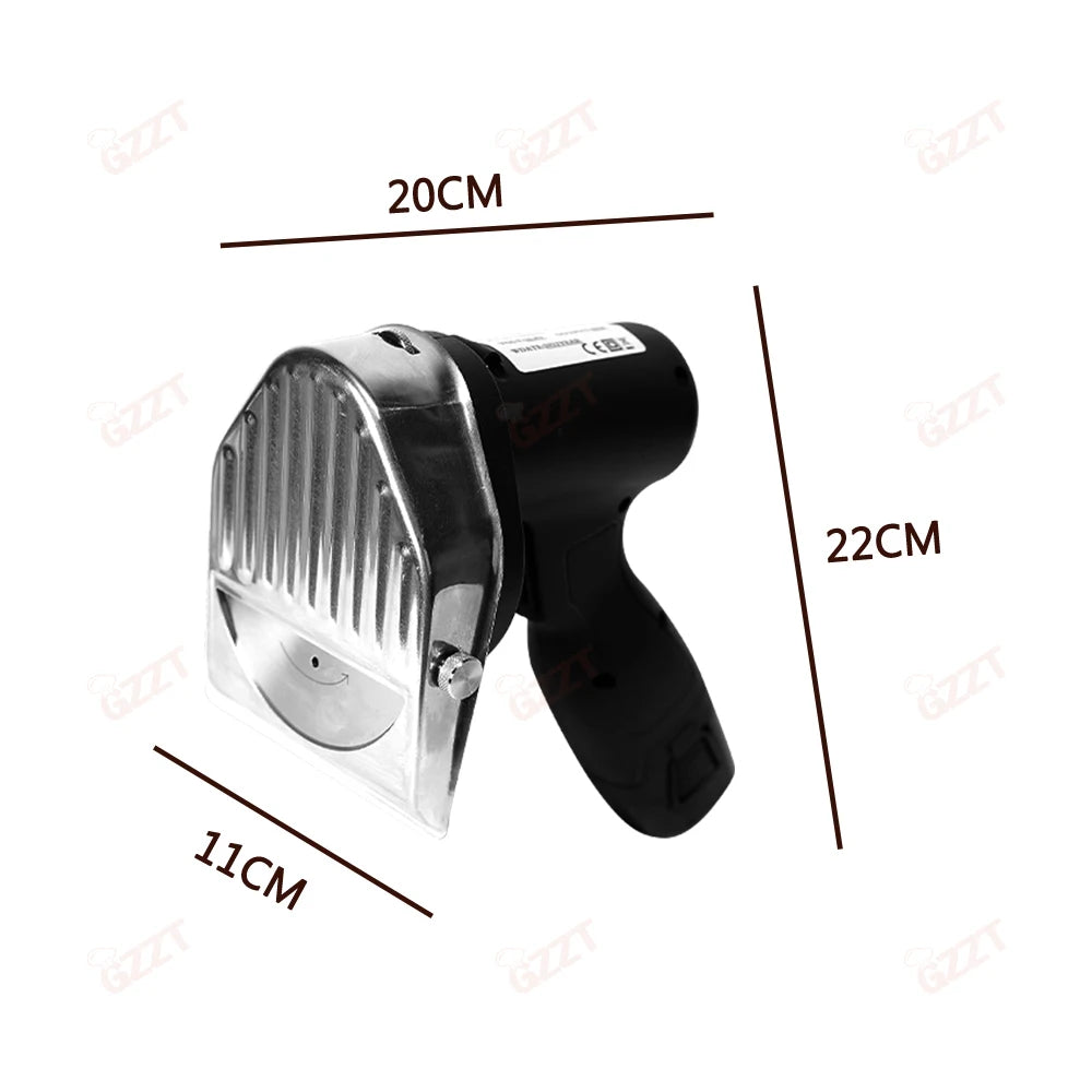 GZZT Cordless Meat Slicer Battery-Charged Handheld Roast Meat Cutter | Shawarma and Doner Slicing Knife Efficient Cutting Tool