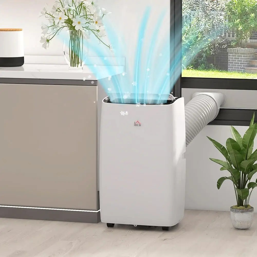 12000 BTU Portable Air Conditioner 549 Sq Ft with Dehumidifier Fan Remote Control Programmable Timer Adjustable Airflow Quiet