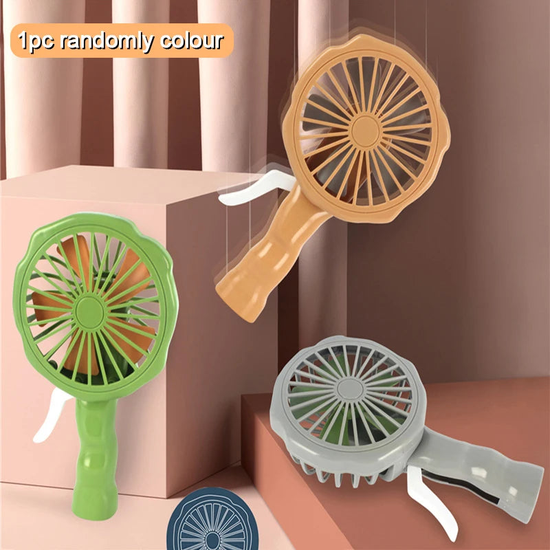 Portable Handheld Fan Hand Pressure Fan Mini Portable Fan Without Battery Household Cute Fan Cooling Held Fan