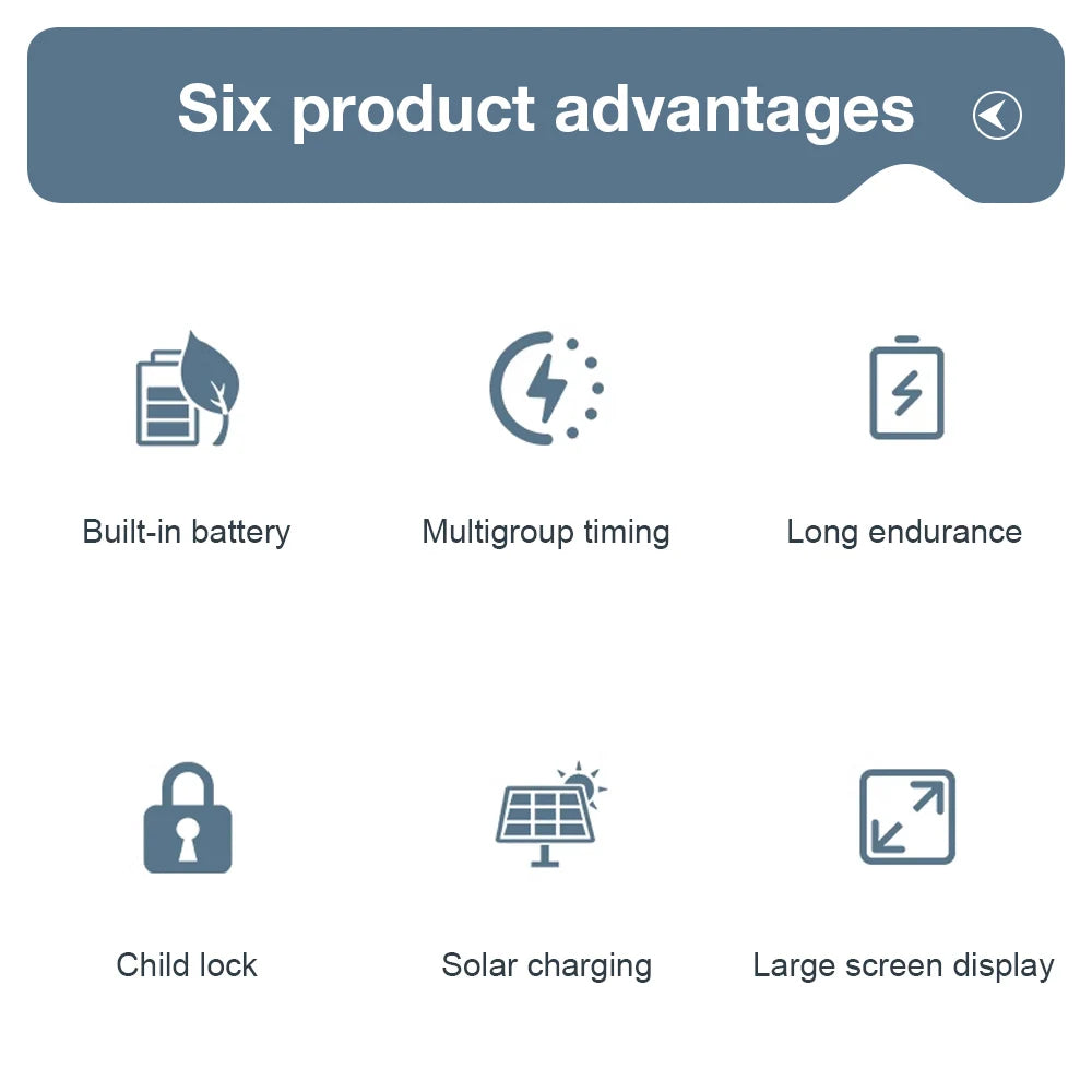 WIFI Solar Irrigation Timing Controller Smart Automatic Irrigation System for Garden Tap Valve Controller with Rain Sensor