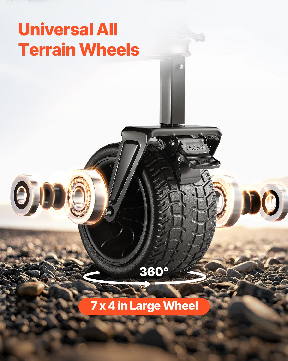 VEVOR Double Decker Wagon Collapsible 300L & 450lbs Heavy Duty Extended Long Garden Cart with All-Terrain Wheels for Camping