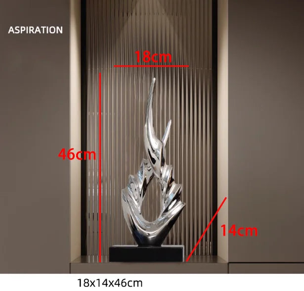 Marble Base Resin Sculpture Fenghshui Decoration Housewarming Gifts Home Livingroom Ornaments Office Study Accessories Crafts