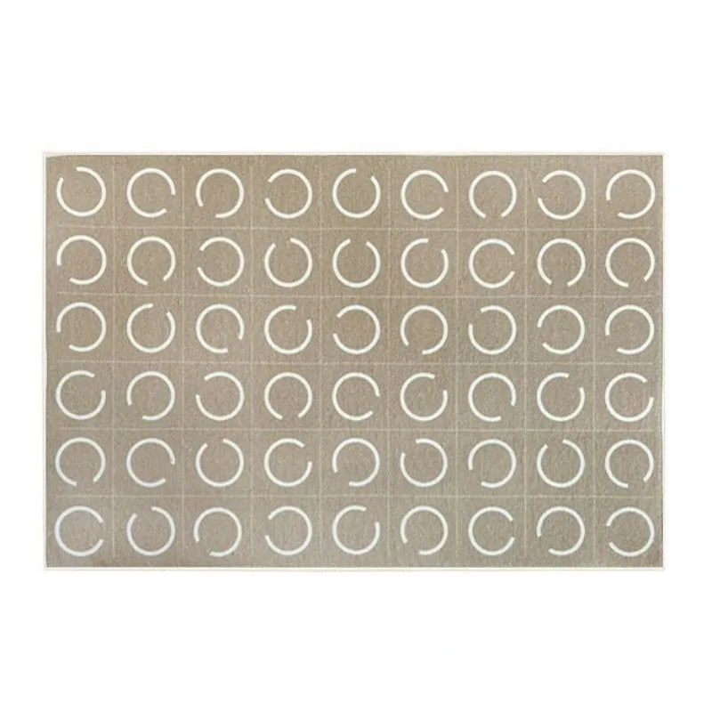 French Retro Rugs for Bedroom Checkerboard Living Room Decoration Carpet Ins Wind Plaid Bedside Floor Mat Large Area Plush Rug